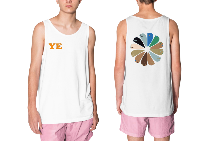 גופיית לווייתנים שיוצרים מנדלה בעיצוב אישי