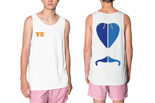 גופיית לווייתנים שיוצרים לב בעיצוב אישי